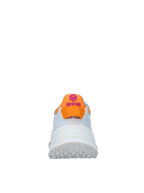 Sneakers modello JOKER BEKIND in pelle e tessuto ASH | JOKER BEKIND CHROME FREE NUBUCKPEARL